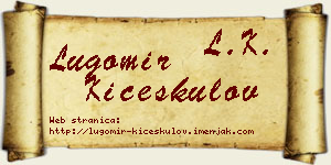Lugomir Kićeskulov vizit kartica